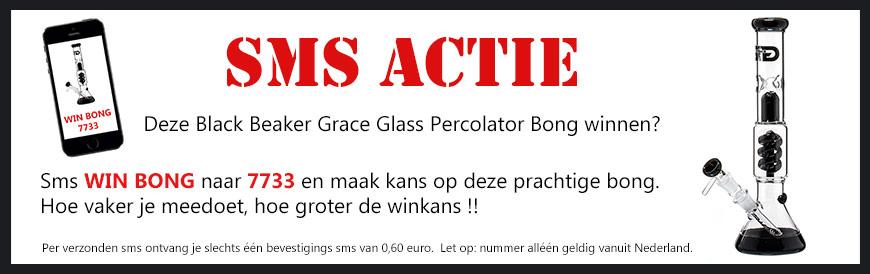 Win een Grace Glass bong SMS actie bij waterpijp-bong.nl