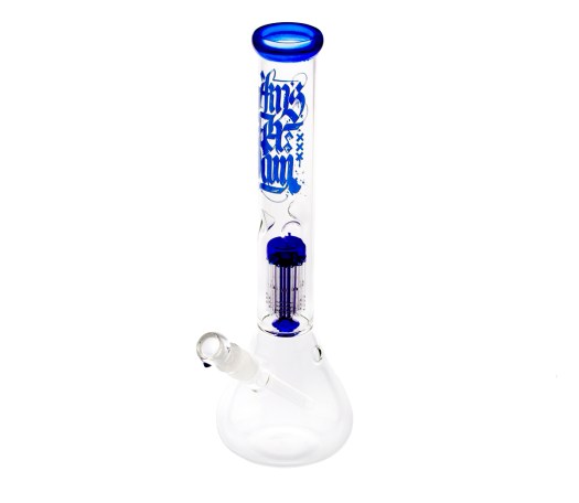 Amsterdam Tree Arm Perc Bong - 40 cm - Blue
