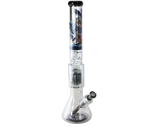 Black Leaf Boxed Percolator Bong VALHALLA Set