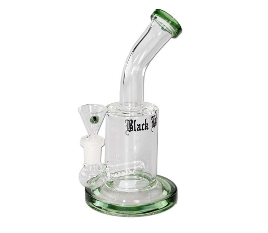 Black Leaf Bubbler with Inline Slit Diffuser - Green