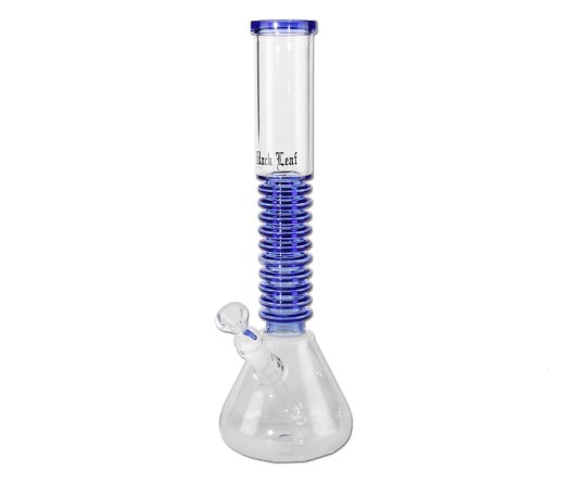 Black Leaf Flask Bong Rings - 39 cm - Blue