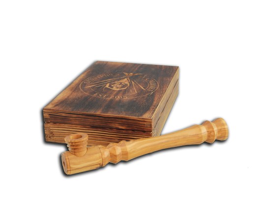 Calumet Vredespijp Spiritpipe – Duurzame Handgemaakte houten pijp van olijfhout