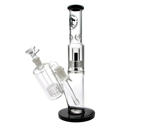 D-SMOKE Ascension Bong met Precooler – Black | Ice Bong
