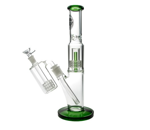 D-SMOKE Ascension Bong met Precooler – Green | Ice Bong