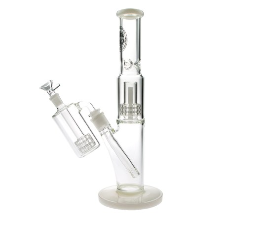 D-SMOKE Ascension Bong met Precooler – White | Ice Bong