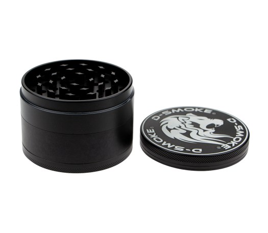 D-SMOKE Matrix XL Grinder 75 mm - 4-Part - Black