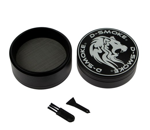 D-SMOKE Matrix XL Grinder 75 mm - 4-Part - Black