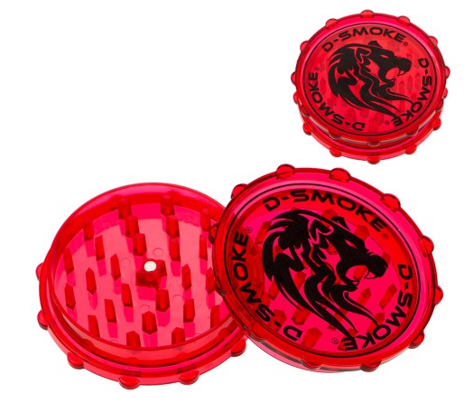 D-SMOKE Monster Grinder 75 mm - 2-delig - Red