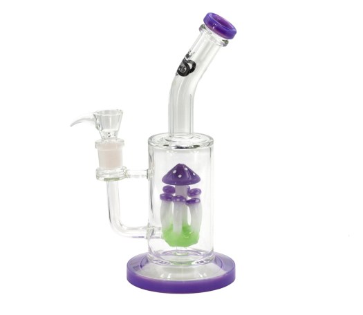 Grace Glass Purple Mushroom Perc Bong 36 cm
