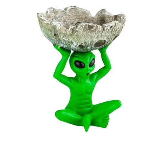 Meteor Green Alien Ashtray