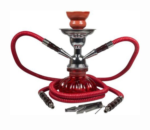 Pumpkin Waterpijp - Twee slangen - Rood