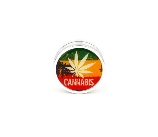 Cannabis Rasta Color Grinder 50mm metaal