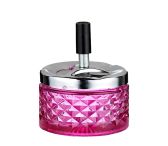 Angelo Spin Ashtray Glass Pink 9,5 cm
