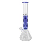 Black Leaf Flask Bong Rings - 39 cm - Blue