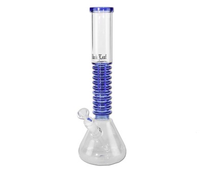 Black Leaf Flask Bong Rings - 39 cm - Blue