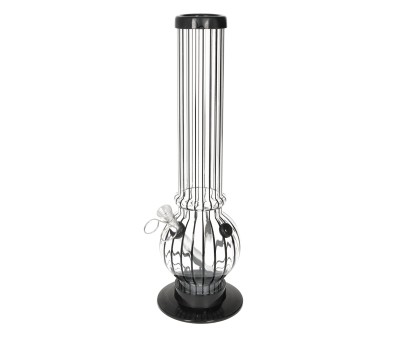 Black Stripe Acryl Bong with Lift Bowl