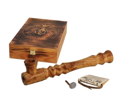 Calumet Vredespijp Deluxe - Olijfhout Puurpijp - Size L