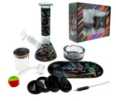 Complete Bong Smoke Rosin Set - 8 piece - Scary Clown